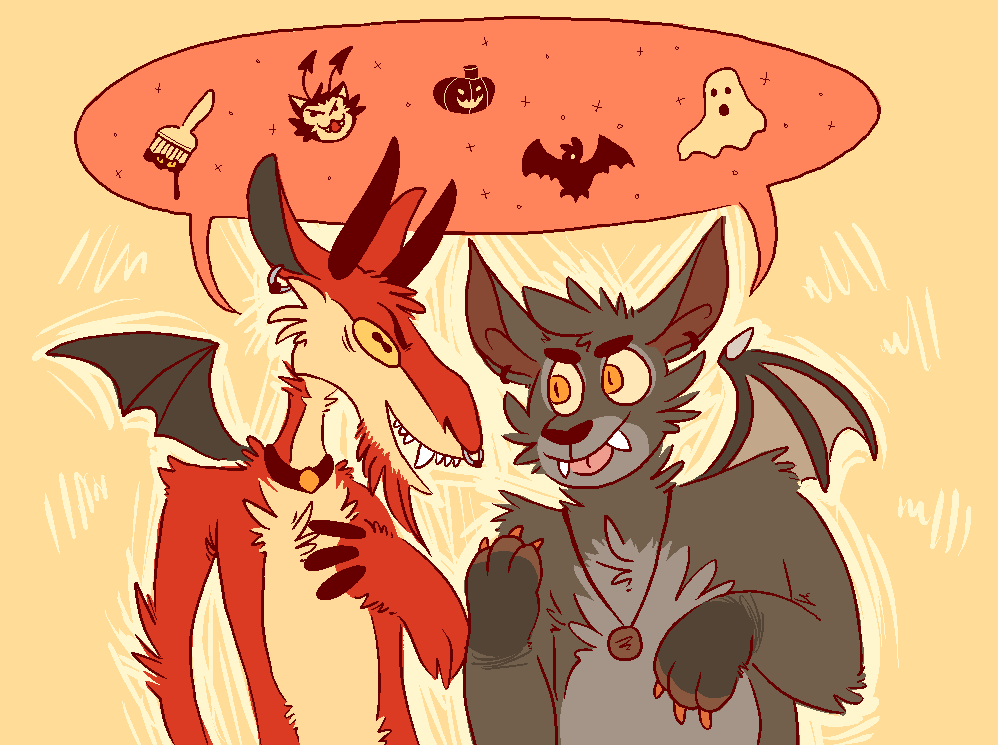 Me and my friend Hollis's halloween neopets