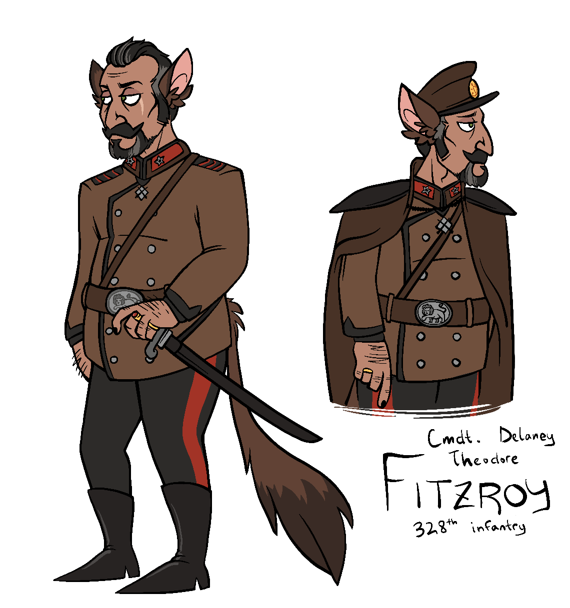 Delaney Fitzroy, who doesn't have enough supplies to make this defensive work (serving cunt for free tho)