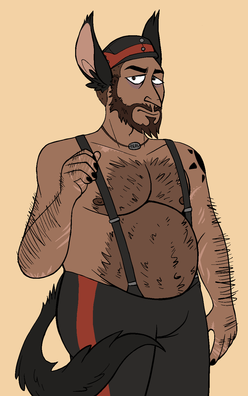 Anzo with his boobs out again