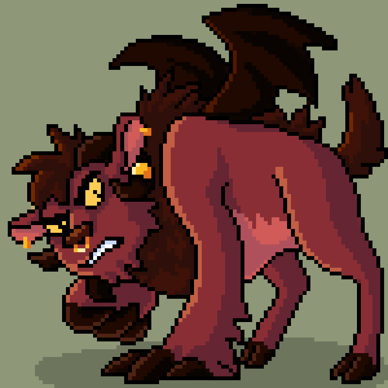 Azrael, pixel edition (embiggened for your pleasure)