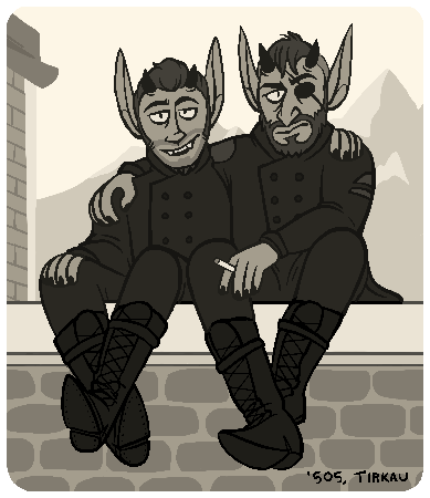 Tuo and Jaunx during the liberation of Tirkau