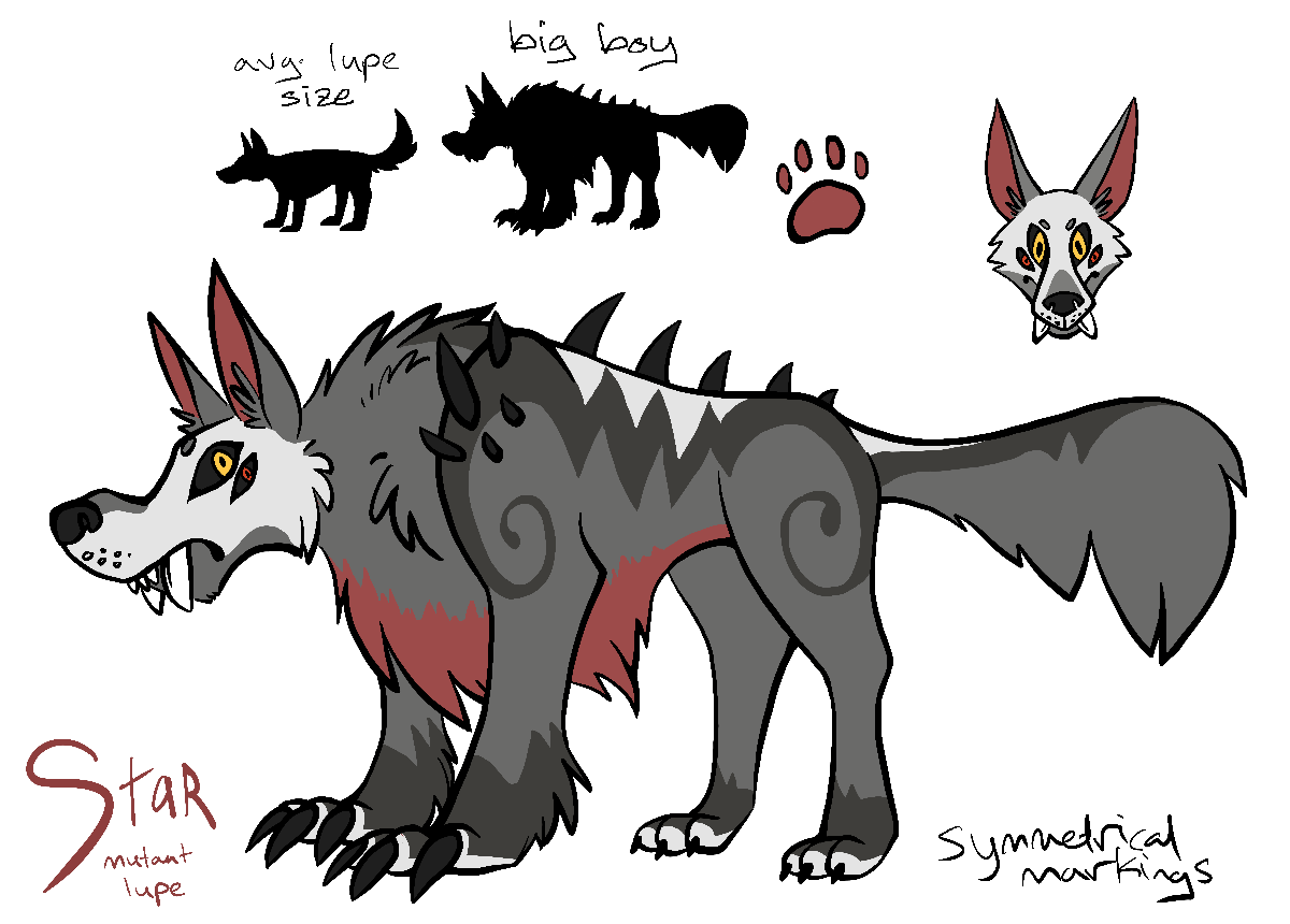 I designed a character to indulge in the timeless art of Dramatic Wolf Story